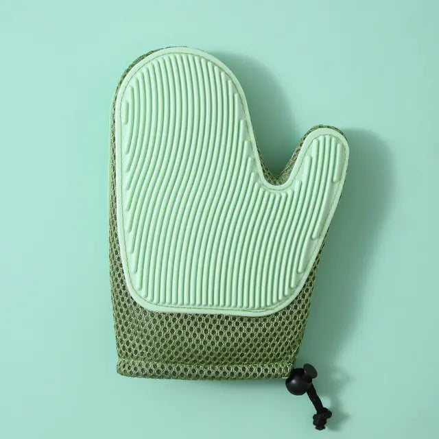 Silicone Massage Gloves and Pet Hair Removal Brushes